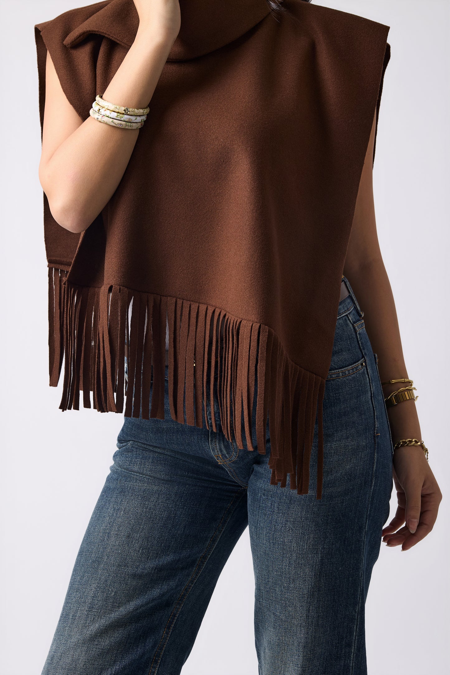 Fringe Twisted cape