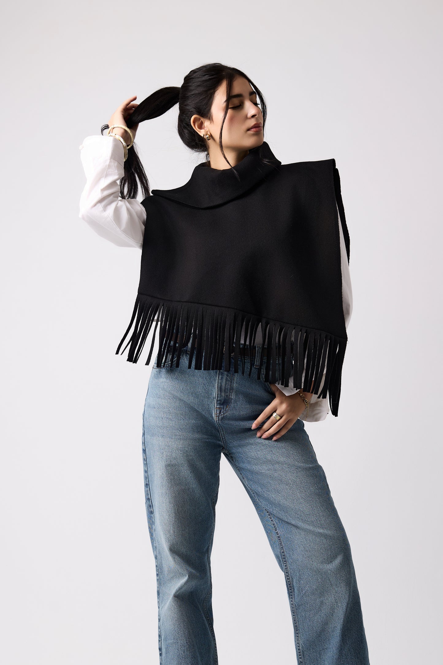 Fringe Twisted cape