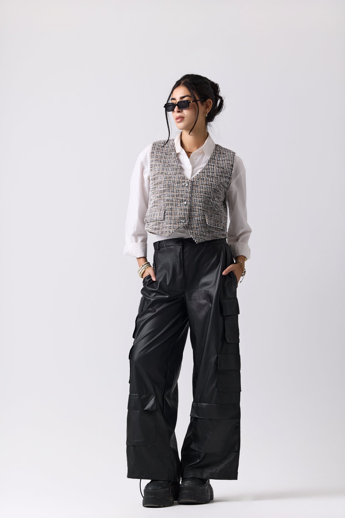 Tweed signature vest