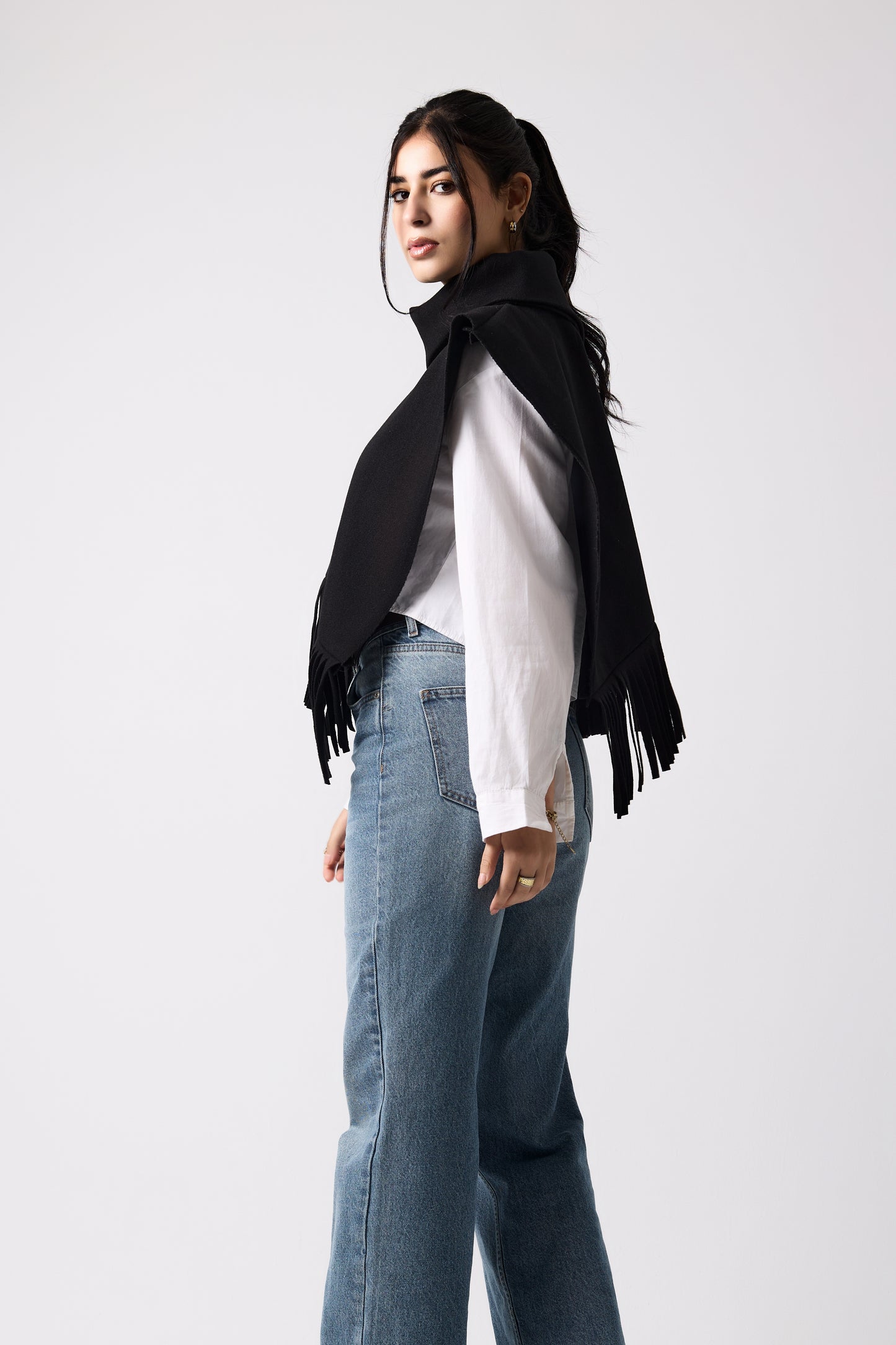 Fringe Twisted cape
