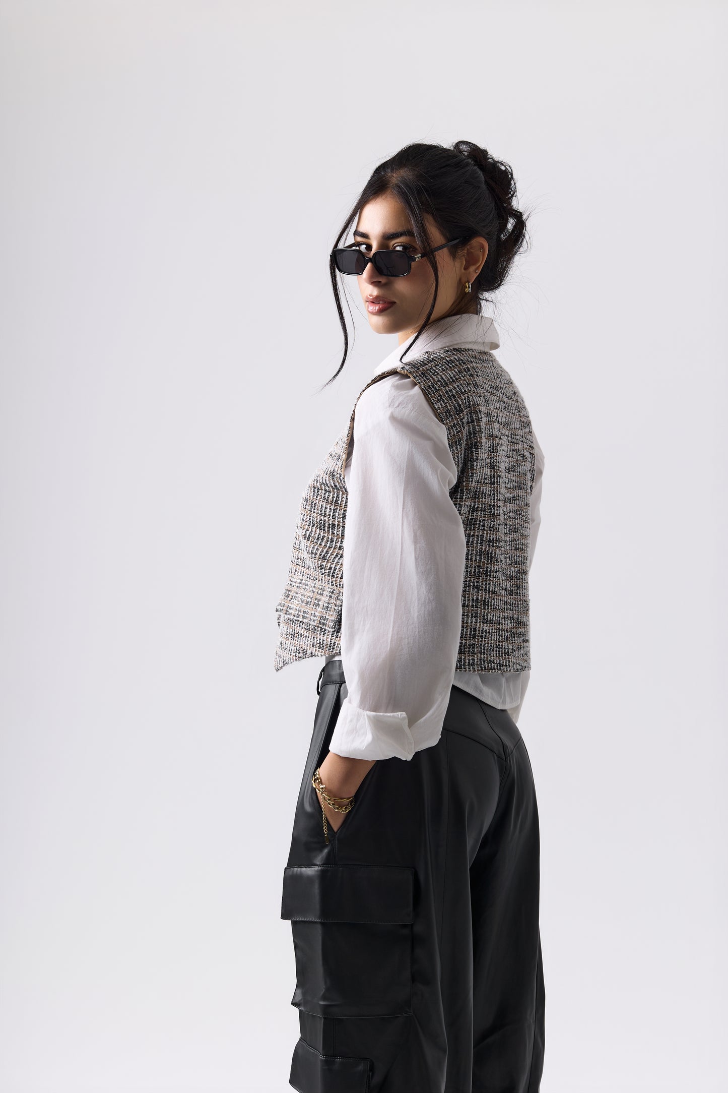 Tweed signature vest