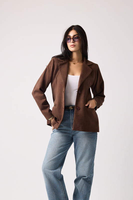 Suede Essence blazer