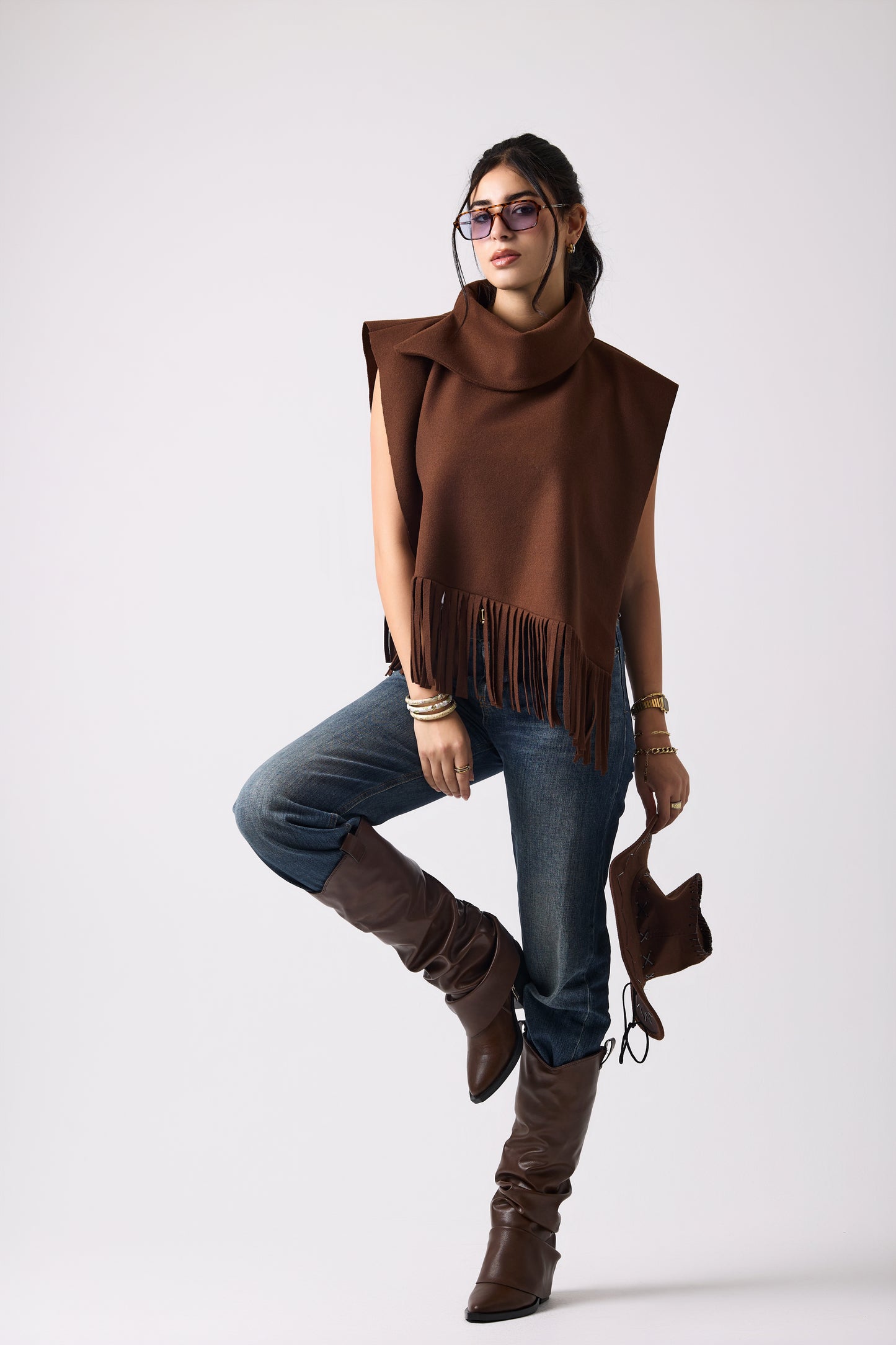 Fringe Twisted cape