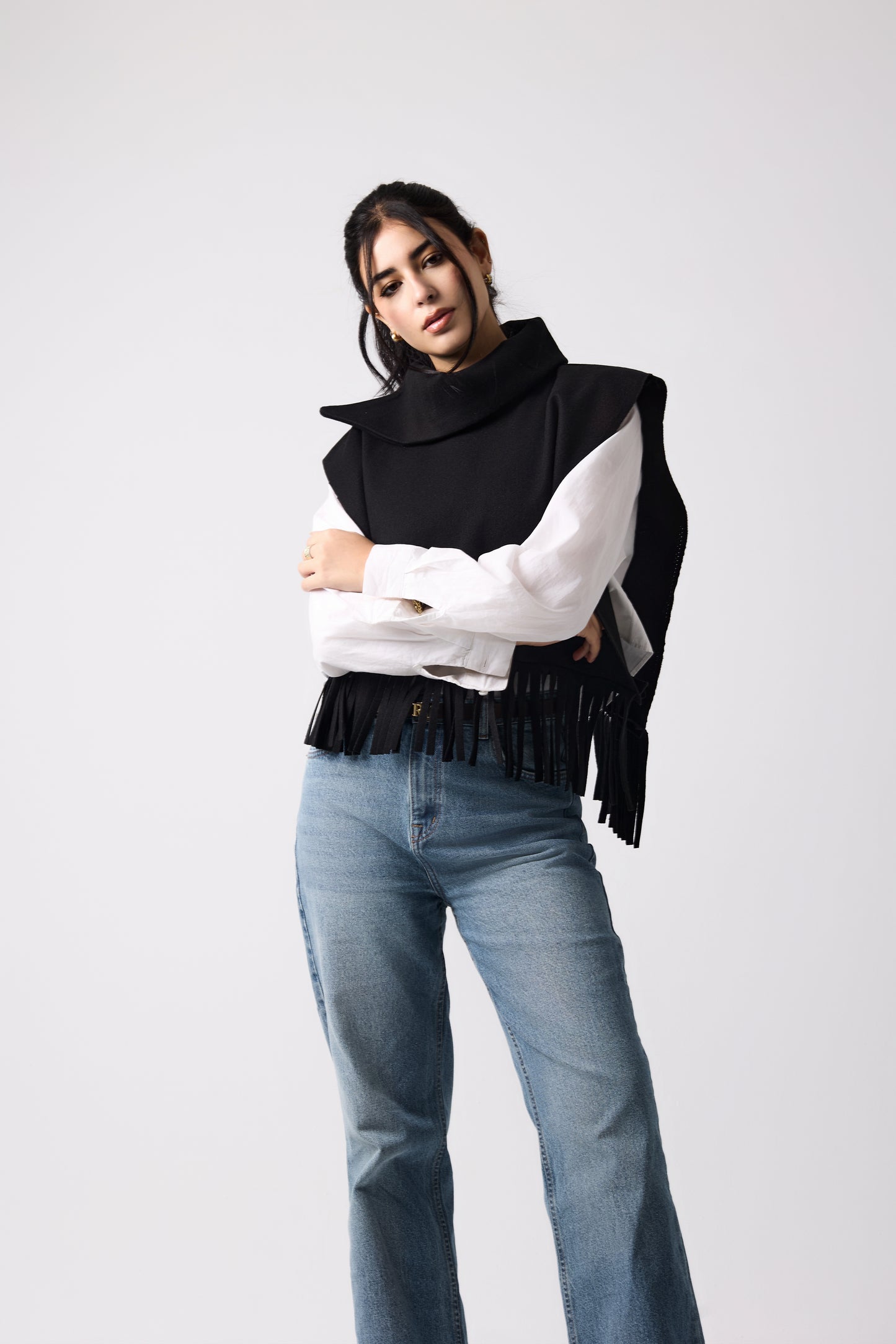 Fringe Twisted cape