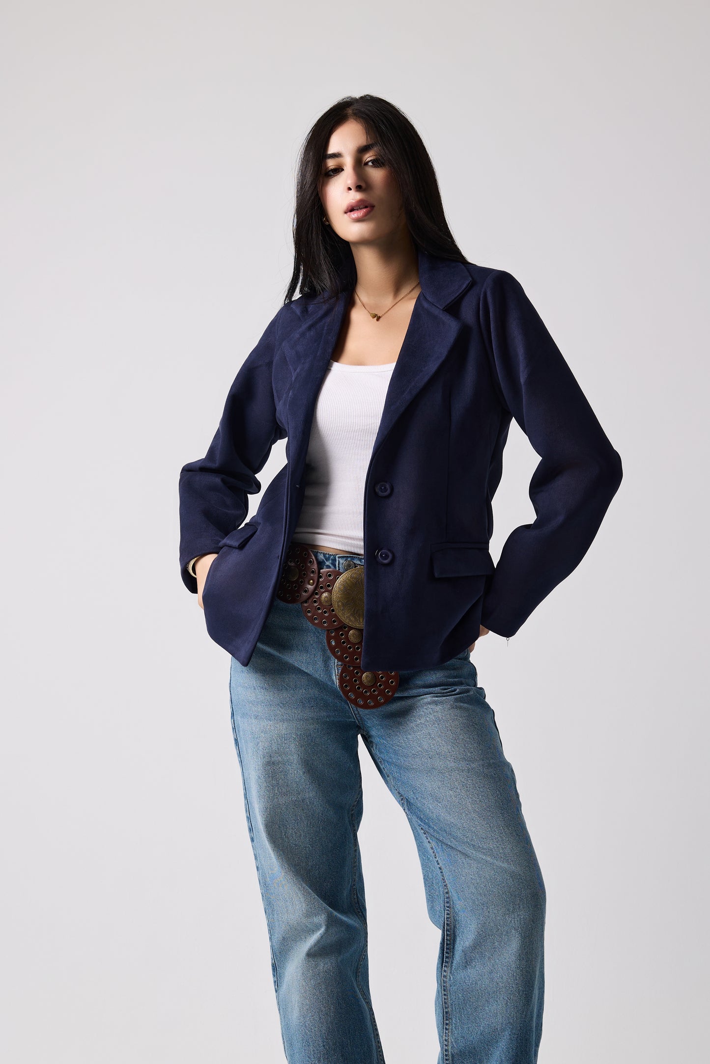 Suede Essence blazer